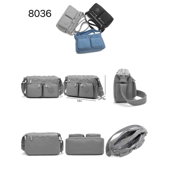 Shalala New York Lightweight and Convenient Multi-Layer Zipper Crossbody Bag 