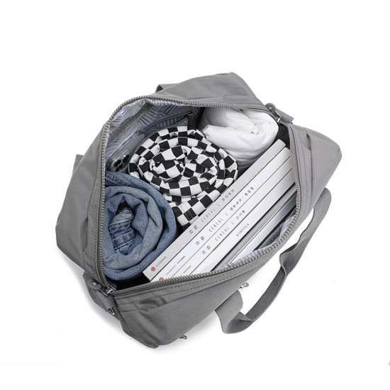 Shalala New York Luggage Bag with Trolley Sleeve, Water-Repellent Travel Bag