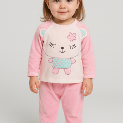 Shalala New York Brand: Children's Girls Soft Fleece Zip-UP Jumpsuit (Brand New)